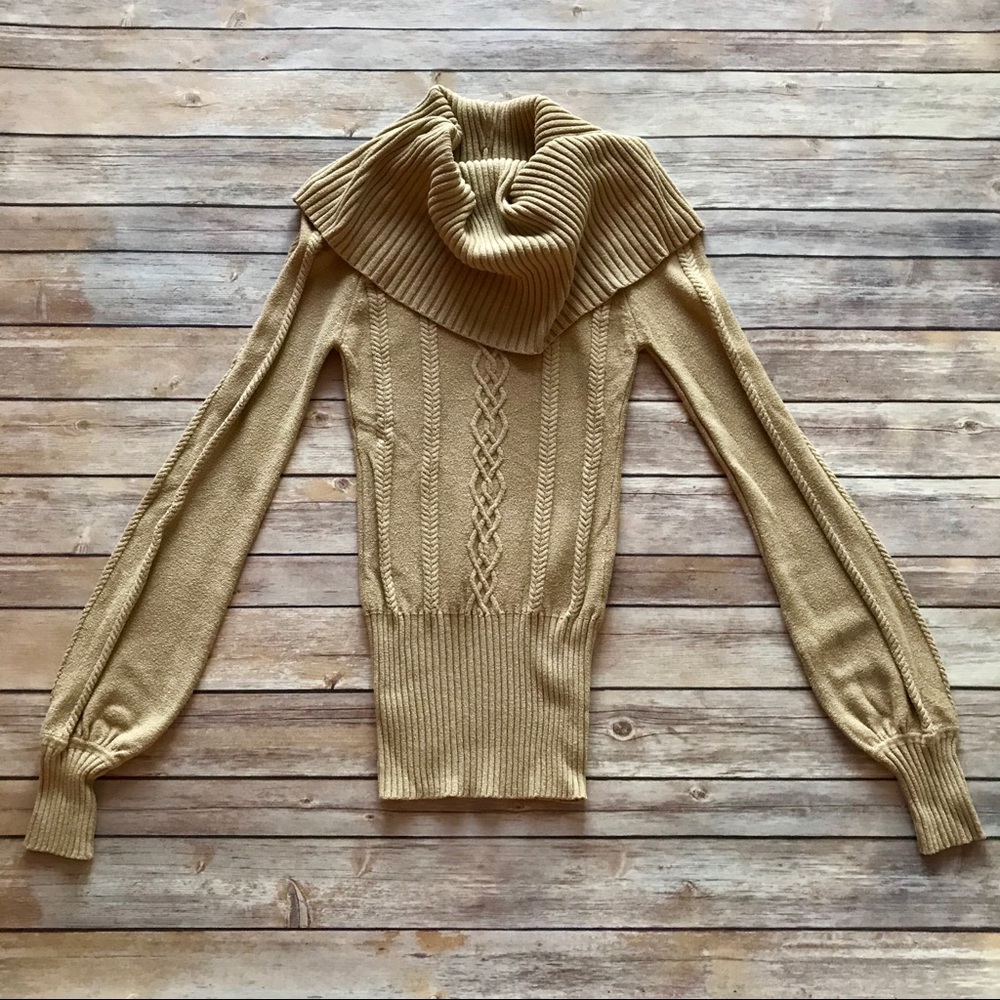 🛍Guess Beige Cowl Neck Sweater